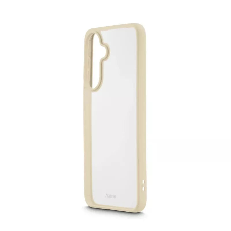 HAMA Frame Protect mobile phone cover for Samsung Galaxy A57 5G — cover type, fits 6.7 inch (17 cm) screen, beige transparent