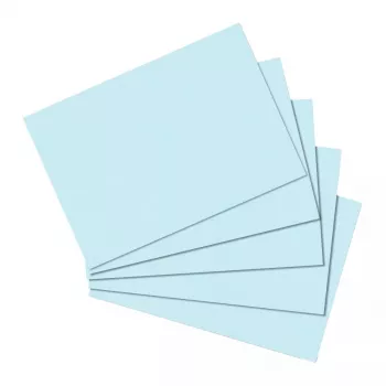 Index card Herlitz 10837128 Blue 100 pcs