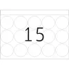 Labels for printing presses HERMA DP1 Ø 32 mm round white paper matt