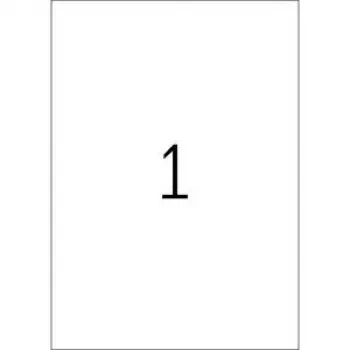 Labels HERMA Neon A4 210x297 mm luminous yellow paper matt 20 pcs