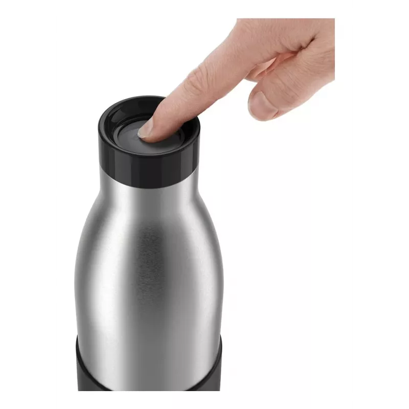 EMSA Bludrop Sleeve N3110500 drinking bottle Fitness, Sports 500 ml Stainless steel Black, Stainless steel