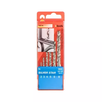 Drill bit set kwb SILVER STAR HSS 6 pc Right hand rotation