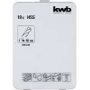 Drill bit set KWB 421856 19 pcs Twist drill bits 1.0 - 10 mm
