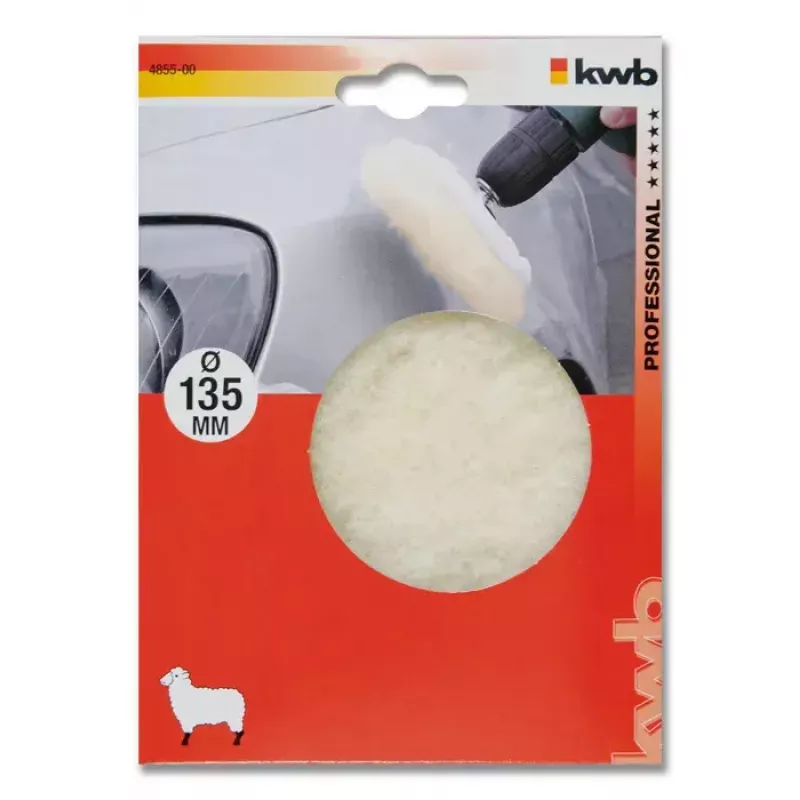 Polishing sponge KWB 485500 — polishing pad, working diameter 13.5 cm, white