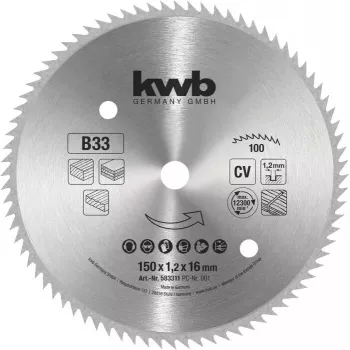 Circular saw blade KWB 583311 250mm 40 teeth