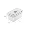 Food storage box ZWILLING FRESH & SAVE Rectangular 0.9 L, glass container with plastic lockable lid, oven/microwave/fridge safe