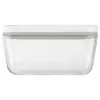 Food storage box ZWILLING FRESH & SAVE Rectangular 0.9 L, glass container with plastic lockable lid, oven/microwave/fridge safe