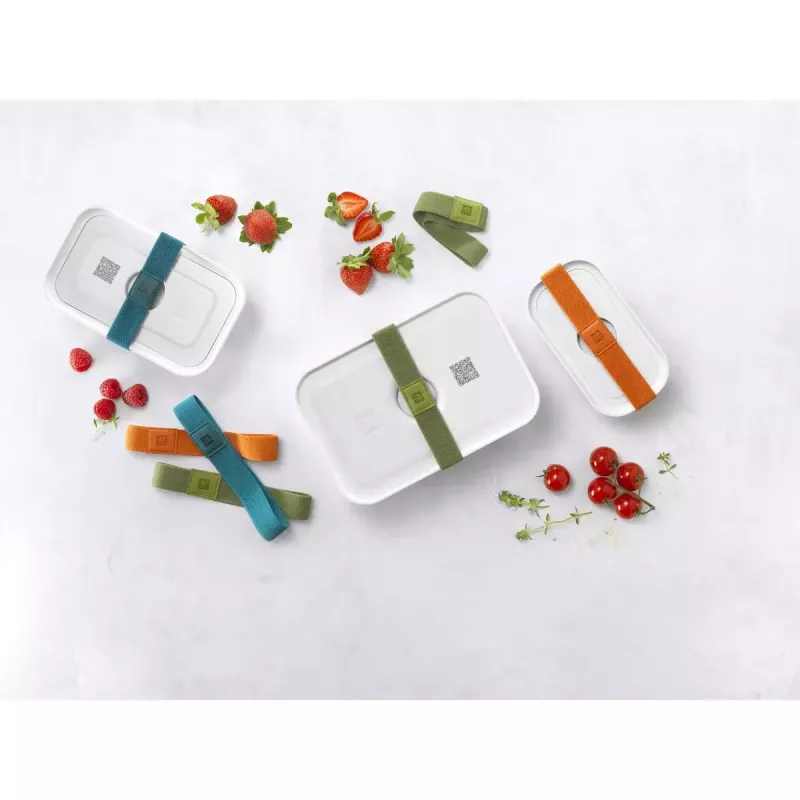 Food storage box ZWILLING FRESH & SAVE Rectangular 0.9 L, glass container with plastic lockable lid, oven/microwave/fridge safe