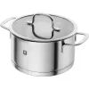 ZWILLING Multi Pot TrueFlow 66920-004-0 — stainless steel pot with glass lid, dishwasher- and oven-proof, suitable for halogen hobs