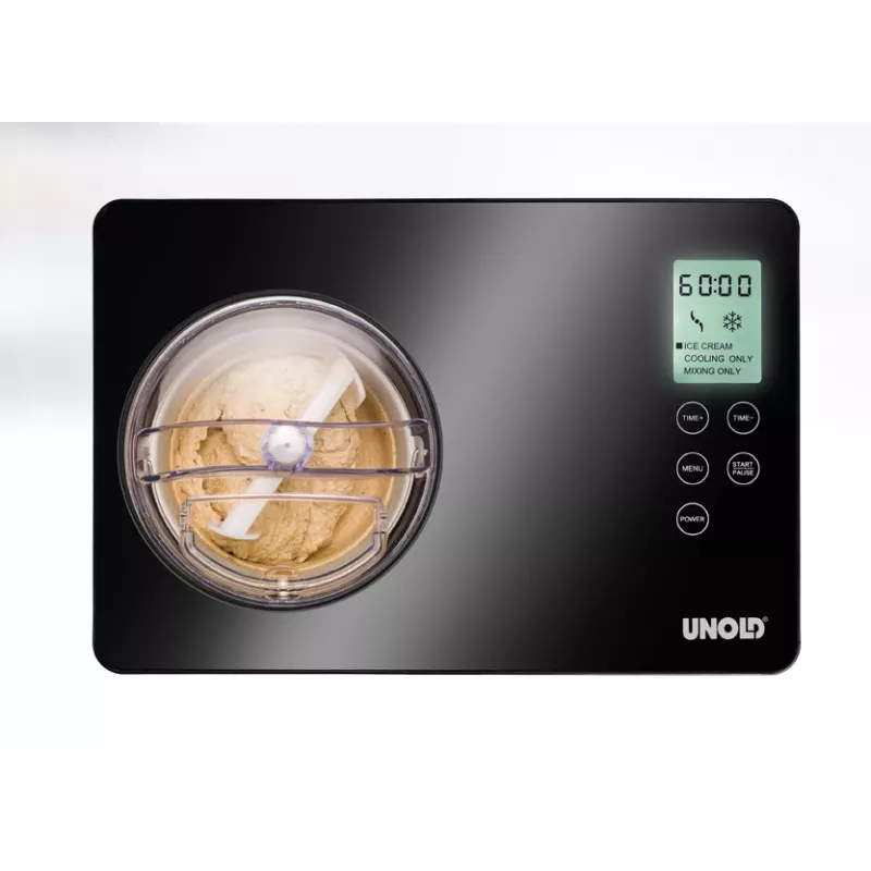 Unold 48845 ice cream maker Compressor ice cream maker 2 L 180 W Black, Stainless steel