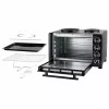 Unold Small kitchen all in one, Freestanding cooker, Black, Rotary, Black, Metal, Glass