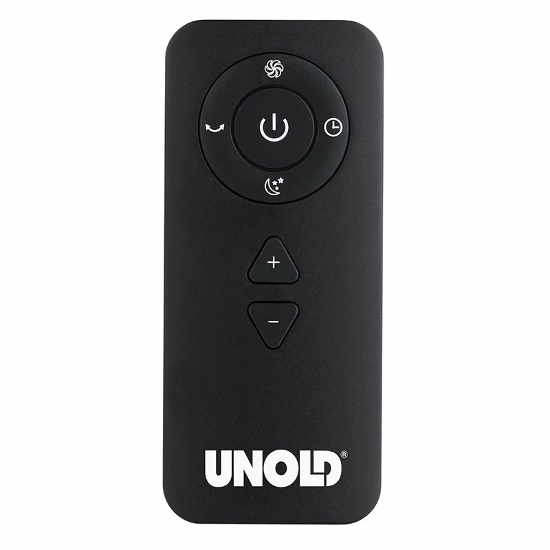 Unold Turmventilator Black Tower, Household tower fan, Black, Floor, Plastic, 90°, Touch