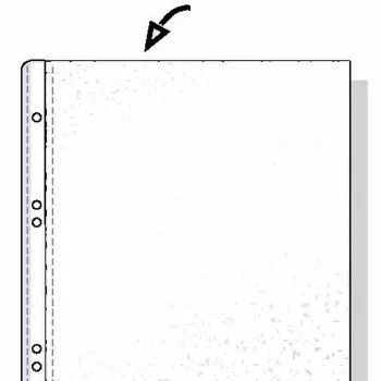 Rexel A6 PP POCKET 80 MICRON TOP OPEN EMBOSSED, A6, Transparent, 125 mm, 20 mm, 150 mm, 109 g