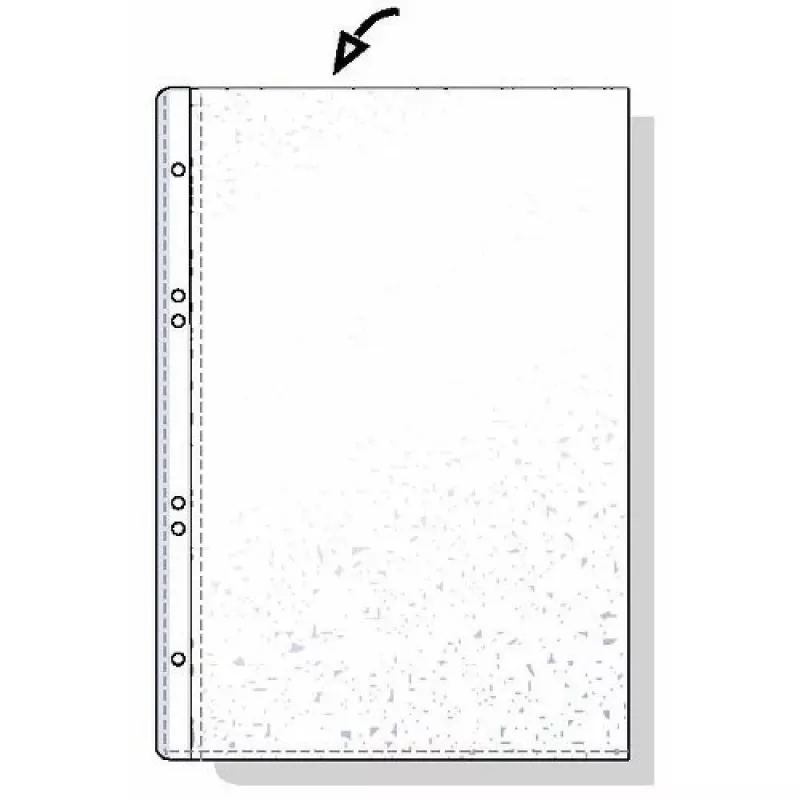 Rexel A6 PP POCKET 80 MICRON TOP OPEN EMBOSSED, A6, Transparent, 125 mm, 20 mm, 150 mm, 109 g