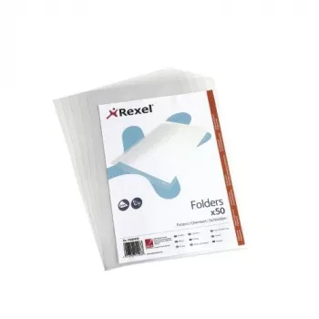 Rexel Crystal L Folder A4 Clear (50), 210 x 297 mm (A4), Transparent, Polypropylene (PP), 221 mm, 312 mm, 15 mm
