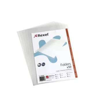 Rexel Crystal L Folder A4 Clear (50), 210 x 297 mm (A4), Transparent, Polypropylene (PP), 221 mm, 312 mm, 15 mm