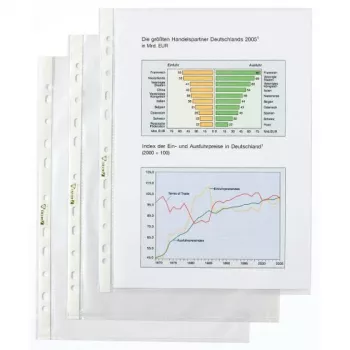 Rexel Pocket - Premium quality, 210 x 297 mm (A4), Transparent, Polypropylene (PP), Portrait, 10 pc(s)