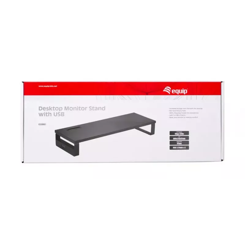 Equip 650881 Desktop Monitor Stand with USB