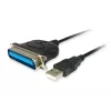 Equip USB to Parallel Adapter Cable, Black, USB A, Centronics 36, 60 g, 1 pc(s), 175 mm