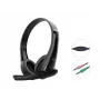 Wired headset CONCEPTRONIC POLONA06B3T, stereo 3.5mm, noise-reduction mic, supraaural, 20–20000 Hz, 1.8 m cable, black