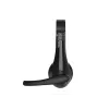 Wired headset CONCEPTRONIC POLONA06B3T, stereo 3.5mm, noise-reduction mic, supraaural, 20–20000 Hz, 1.8 m cable, black