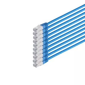 Networking Cable S/CONN 75711-H0.25B-SET10 Blue 0.25m