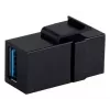 Keystone Module ShiverPeaks S/CONN 08-10041 Flat Black USB A