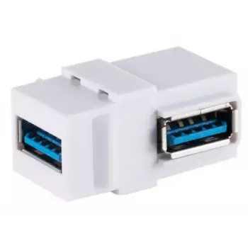 Keystone Module ShiverPeaks S/CONN 08-10042 Angled USB A White