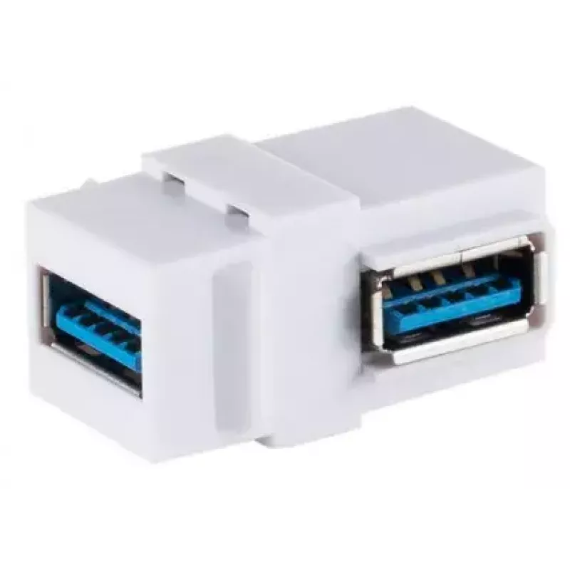 Keystone Module ShiverPeaks S/CONN 08-10042 Angled USB A White
