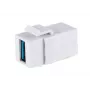 Keystone Module ShiverPeaks S/CONN 08-10042 Angled USB A White