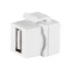 Keystone Module ShiverPeaks 08-10044 Flat White USB A