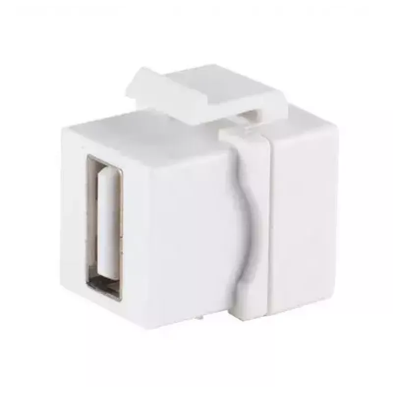 Keystone Module ShiverPeaks 08-10044 Flat White USB A