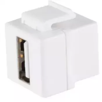 Keystone Module ShiverPeaks 08-10044 Flat White USB A