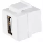 Keystone Module ShiverPeaks 08-10044 Flat White USB A