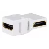 Keystone Module ShiverPeaks S/CONN 08-10051 Angled White HDMI