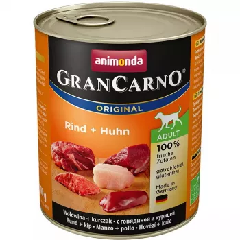 Canned wet cat food animonda GranCarno Original Beef & Chicken 800 g — Adult