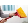 Outdoor broom VILEDA model 128763, hard bristle, technopolymer, red