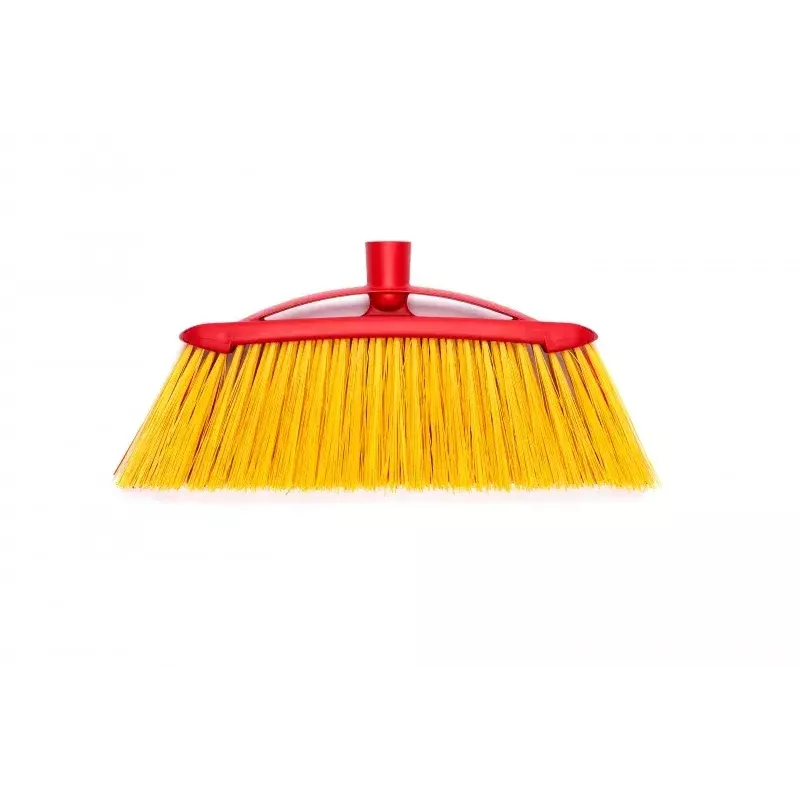Outdoor broom VILEDA model 128763, hard bristle, technopolymer, red