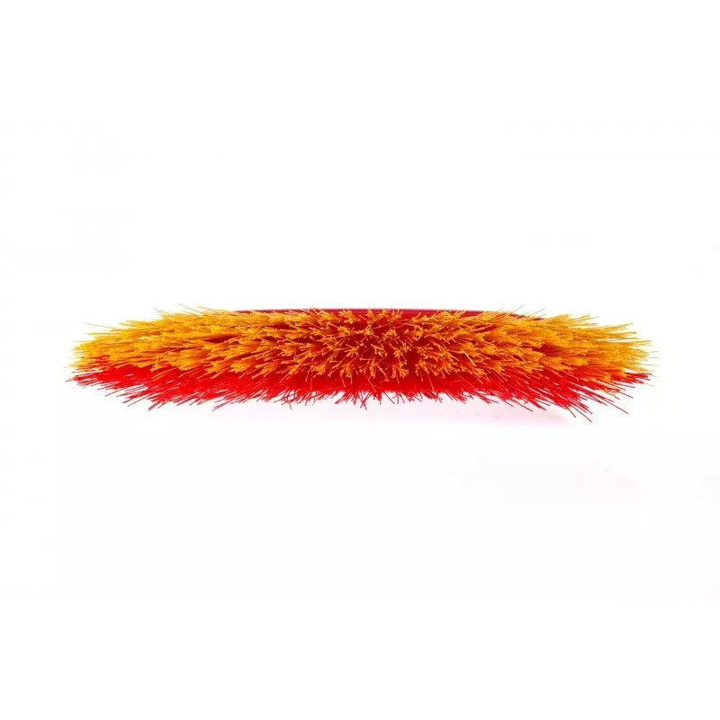 Outdoor broom VILEDA model 128763, hard bristle, technopolymer, red