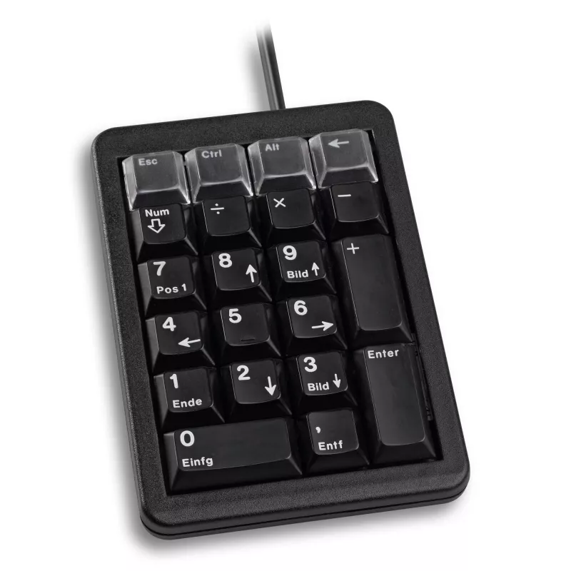 CHERRY G84-4700 KEYPAD Corded, USB, Black (UK/US), USB, 21, Laptop/PC, 1.75 m, Black