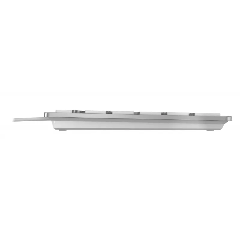 CHERRY KC 6000 SLIM FOR MAC Corded Keyboard, Silver/White, USB (QWERTY - UK)
