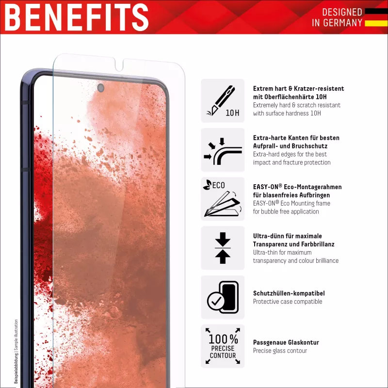 Displex Screen Protector + Case for Samsung Galaxy A53 5G Tempered Glass