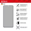 Displex Privacy Screen Protector (10H) for Samsung Galaxy S22/S23, Eco Mounting Frame, Privacy Filter