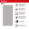 Displex Privacy Screen Protector (10H) for Samsung Galaxy S24 Ultra, Eco Mounting Frame, Privacy Filter