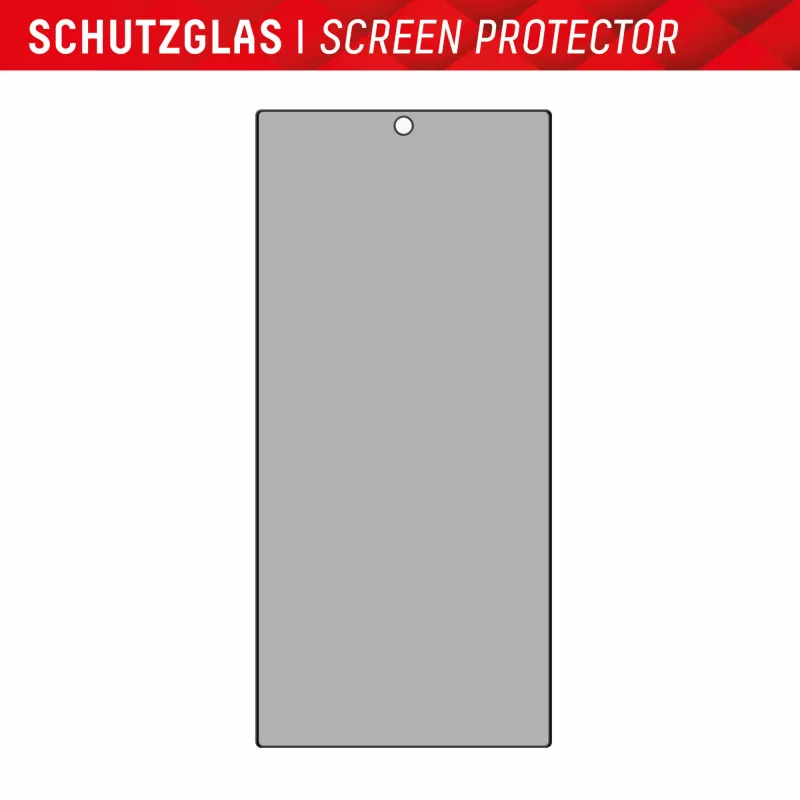 Displex Privacy Screen Protector (10H) for Samsung Galaxy S24 Ultra, Eco Mounting Frame, Privacy Filter