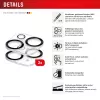 Displex Full Cover Camera Lens Glass iPhone 15/15 Plus, 10H, Full Camera Protector, Quick Mount, 2-Pack