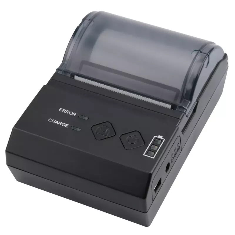 Label printer Olympia NCP 58 Black — wireless, battery-powered, 200 x 200 DPI, 7.4 V LiPo, 114 × 80 × 50 mm