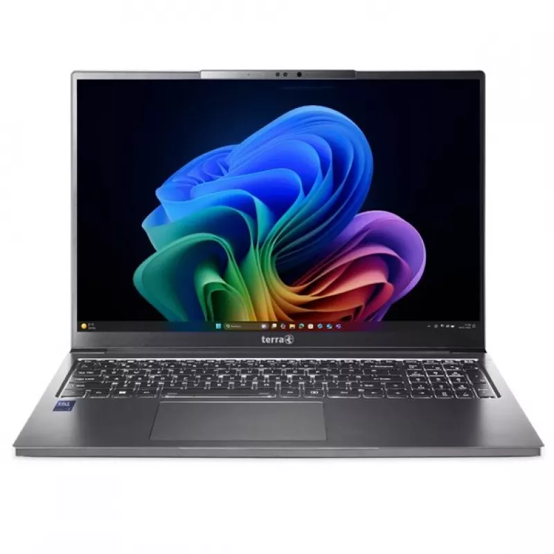TERRA Mobile 1671L Copilot+ PC Intel Core Ultra 5 228V Laptop 40.6 cm (16 inch) WQXGA 32 GB DDR5-SDRAM 1 TB SSD Wi-Fi 7 (802.11be) Windows 11 Pro German Grey