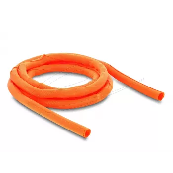 Cable protection sleeve self-closing DELOCK 2 m x 10 mm orange