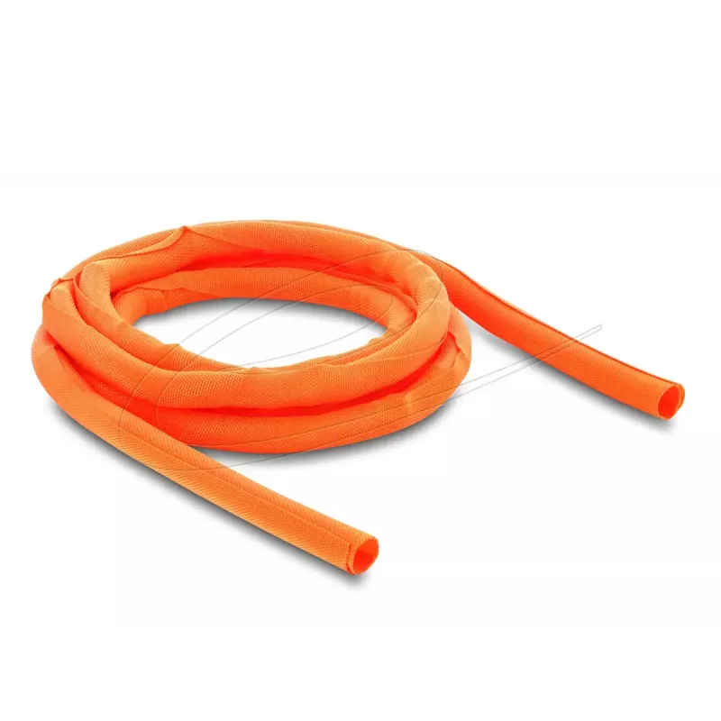 Cable protection sleeve self-closing DELOCK 2 m x 10 mm orange
